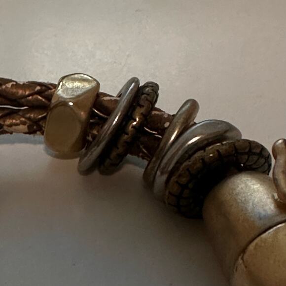 100% positive feedback RARE CHICO'S BISMA Braided Multi strand Chunky Bracelet - Picture 4 of 10